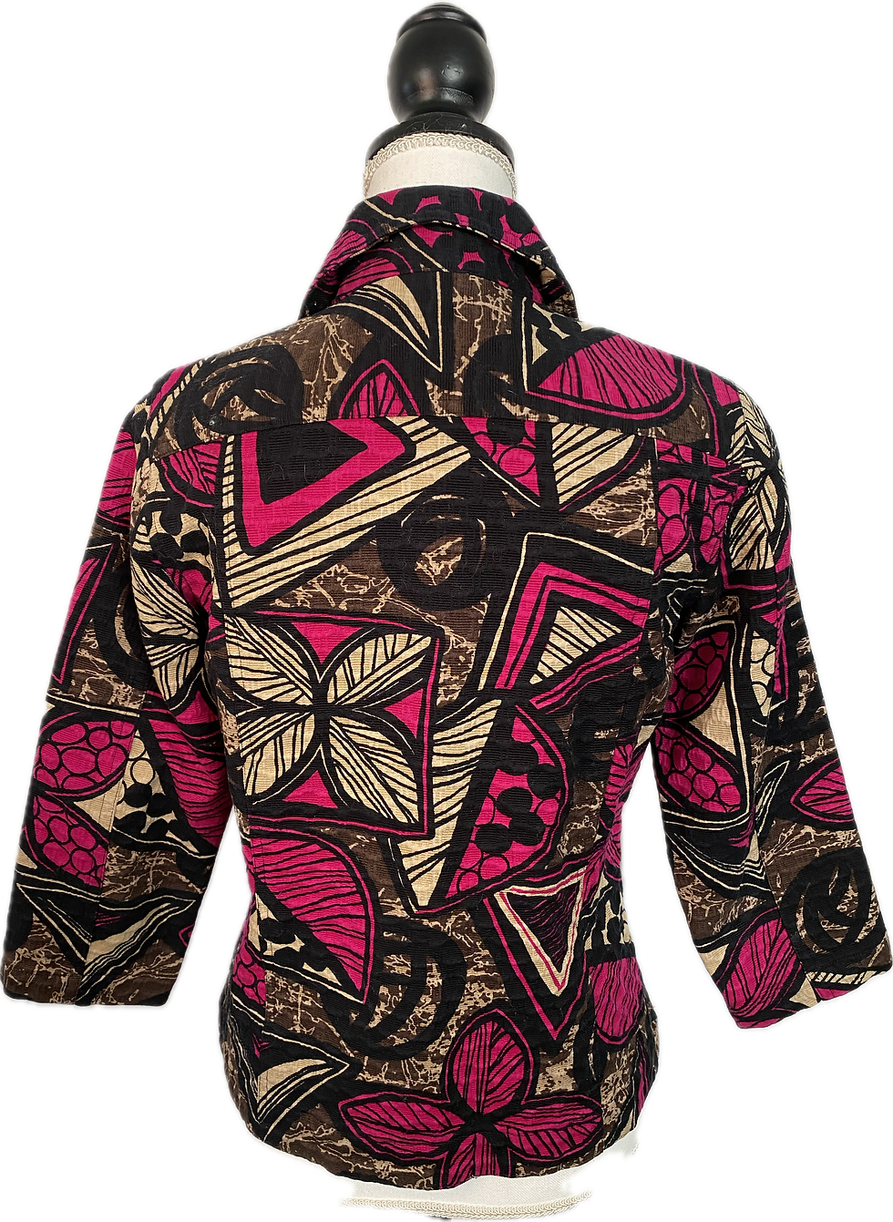 Thumbnail: Block Print Pink and Black Jacket