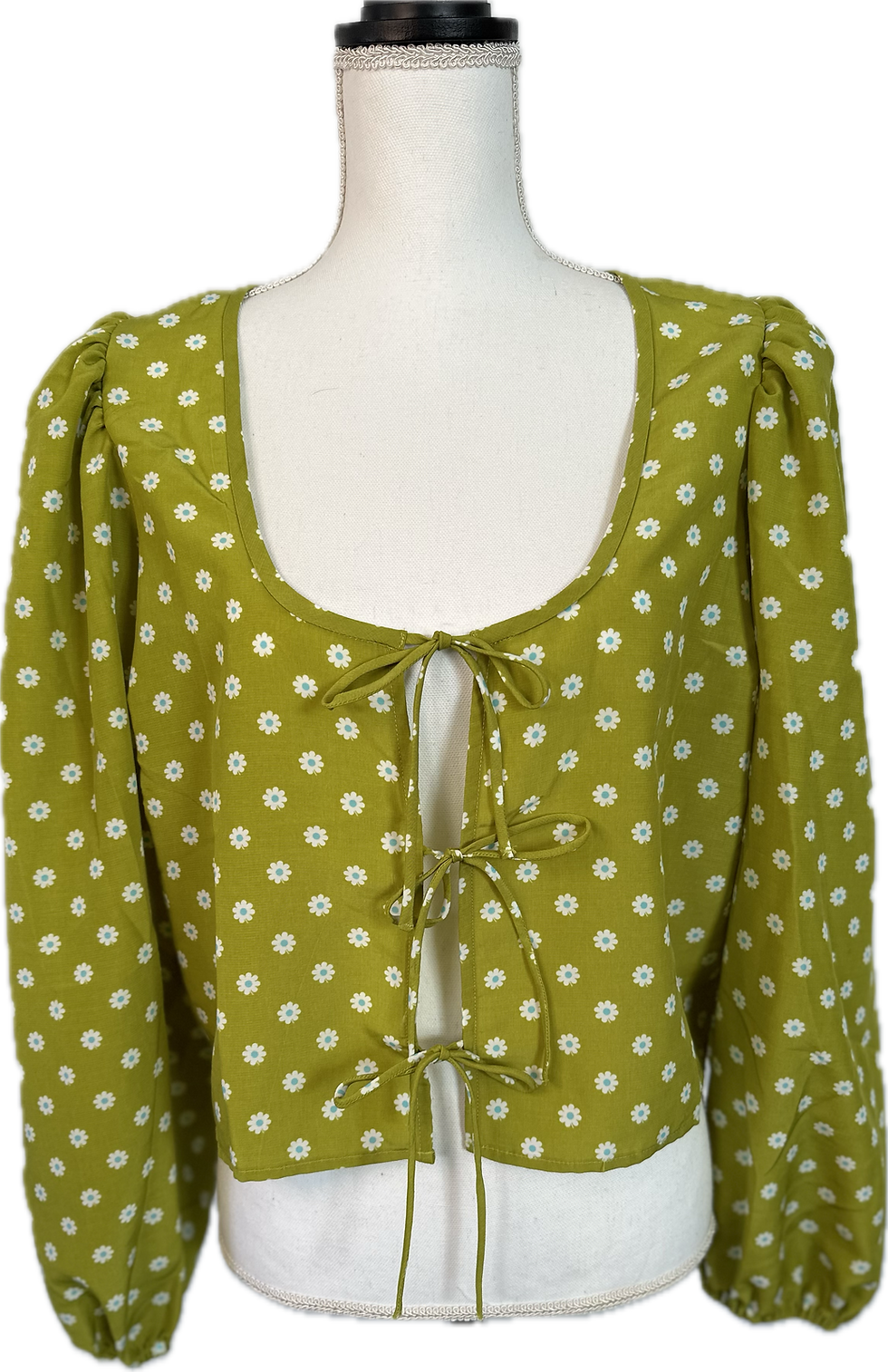 Thumbnail: Lime Green with Daisies Levi's Blouse