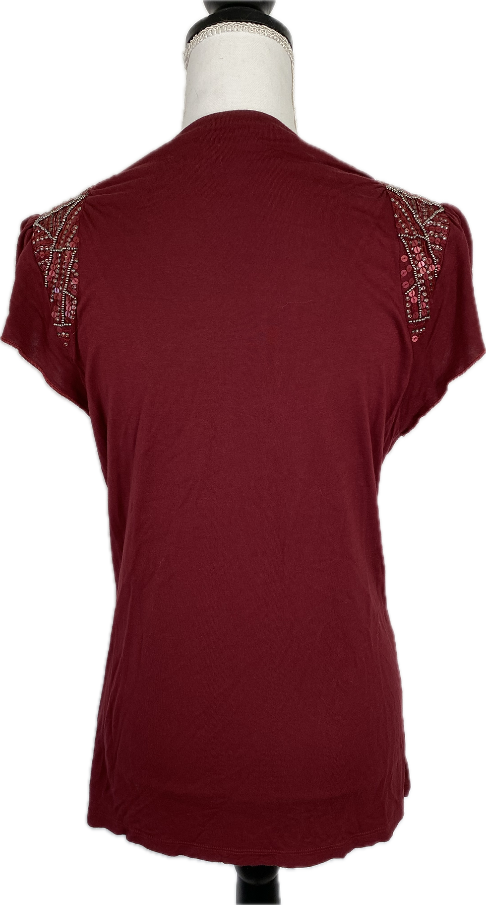 Thumbnail: Red Beaded Shoulder Top