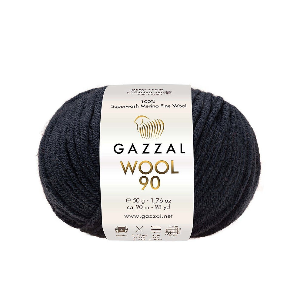 Пряжа з мериноса Gazzal Wool 90 3689