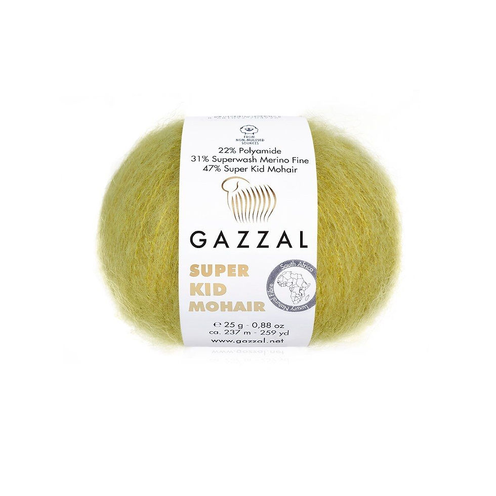 Пряжа Gazzal Super Kid Mohair 64405