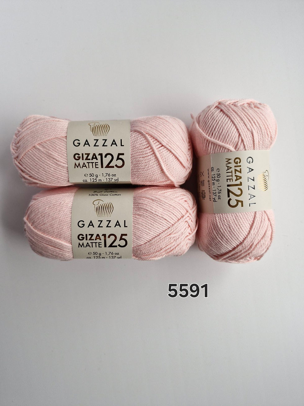 Пряжа Gazzal Giza Matte 5591