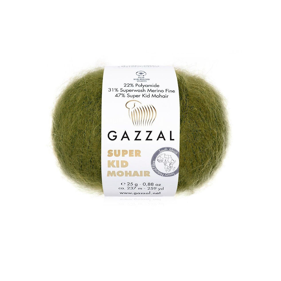 Пряжа Gazzal Super Kid Mohair 64402