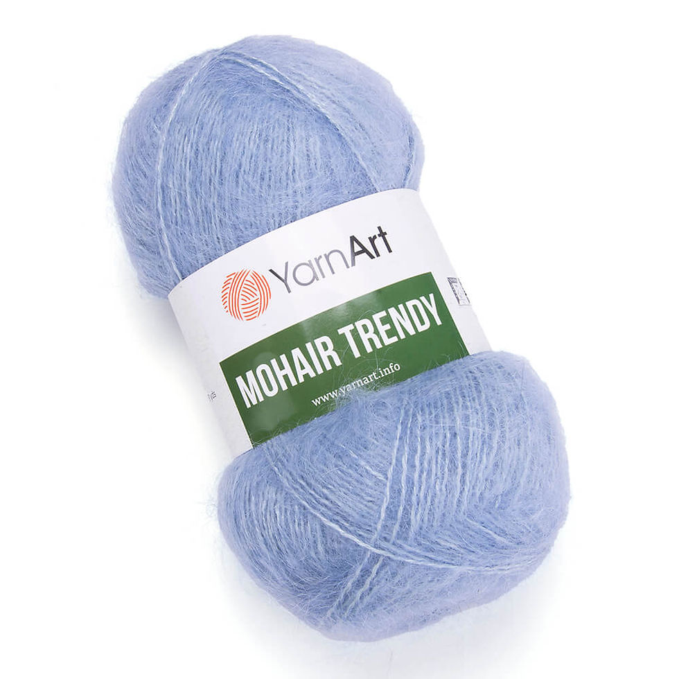 Пряжа YarnArt Mohair Trendy 107 Блакитний (Мохер Тренді)