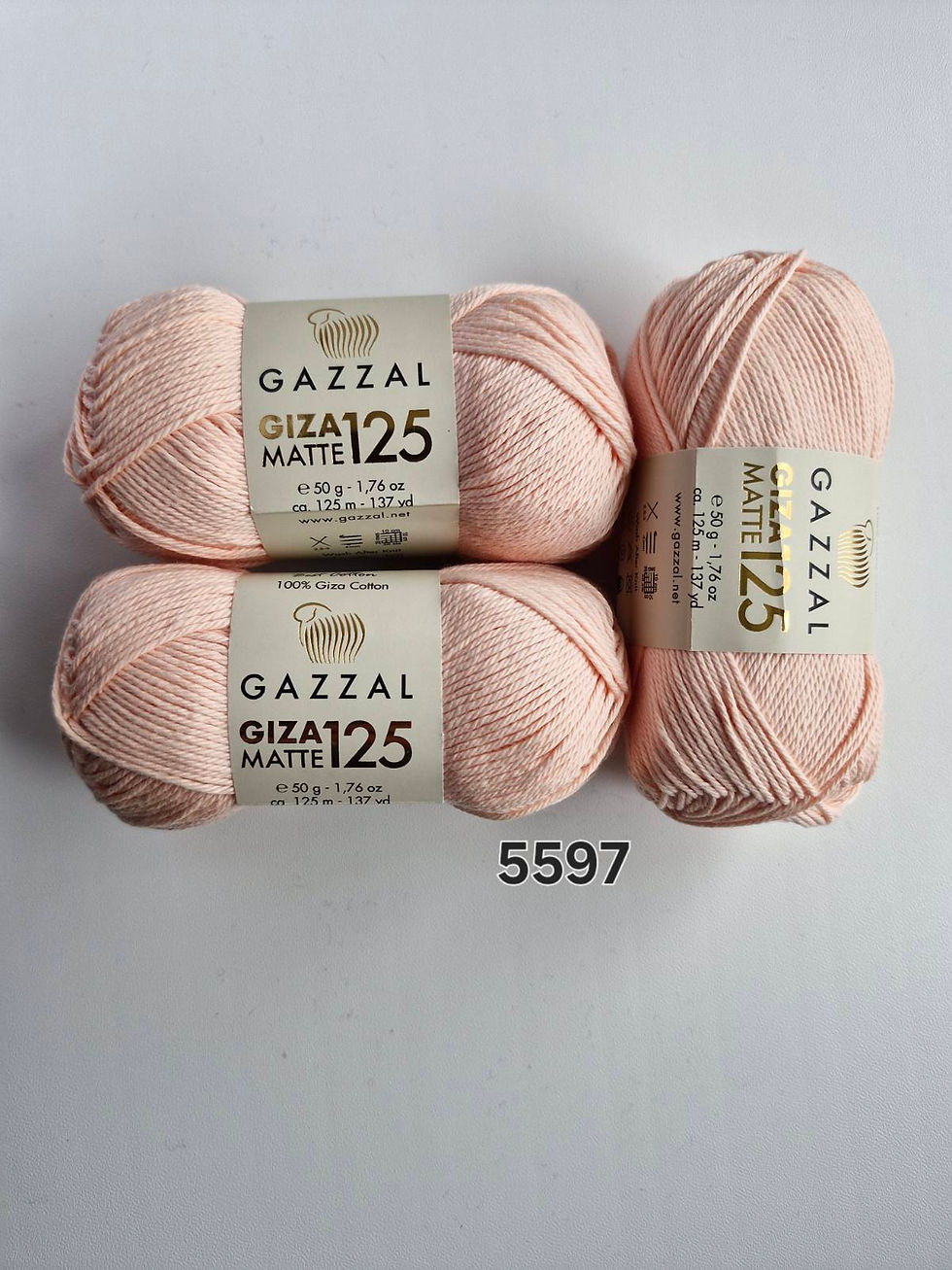 Пряжа Gazzal Giza Matte 5597