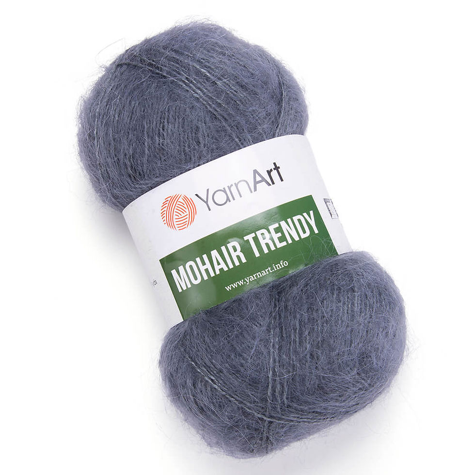 Пряжа YarnArt Mohair Trendy 114 Сірий (Мохер Тренді)