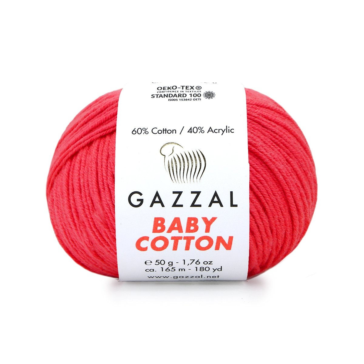 Gazzal Baby Cotton 3458 Неоновий Малиновий (Газзал Бебі Котон)