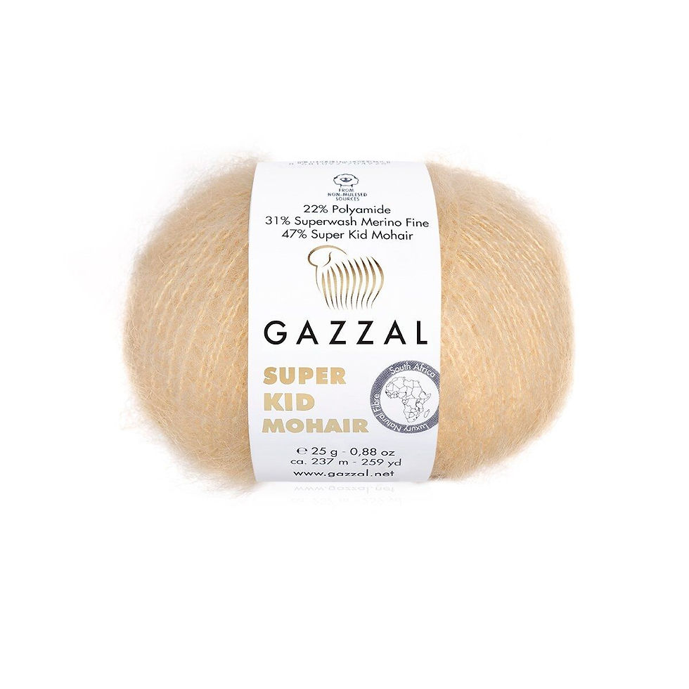 Пряжа Gazzal Super Kid Mohair 64404