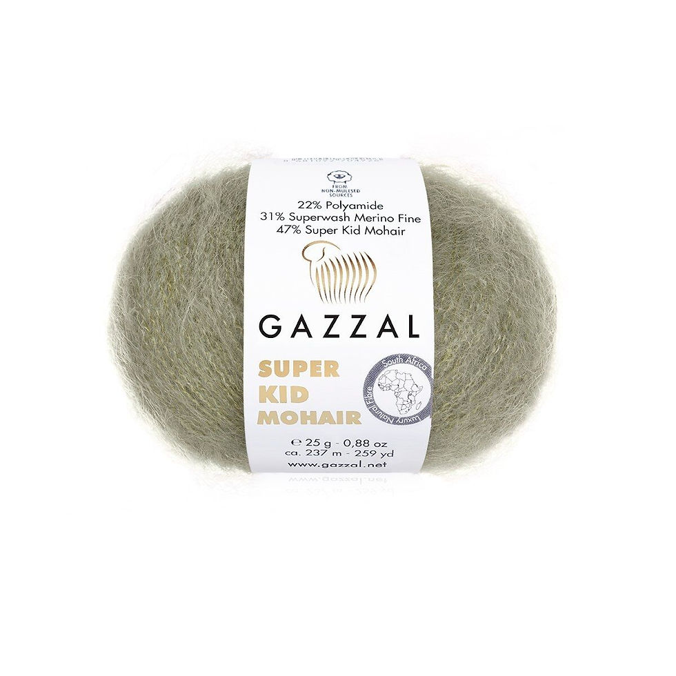 Пряжа Gazzal Super Kid Mohair 64407
