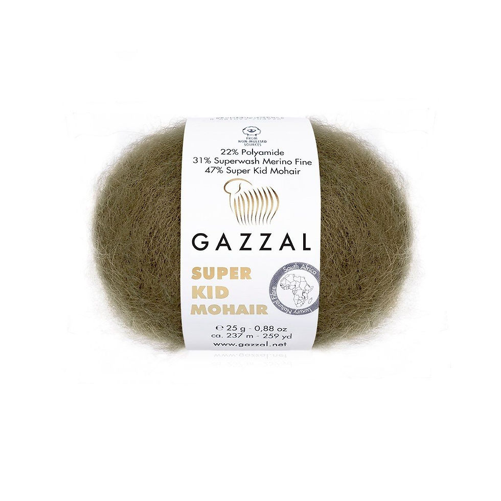 Пряжа Gazzal Super Kid Mohair 64403