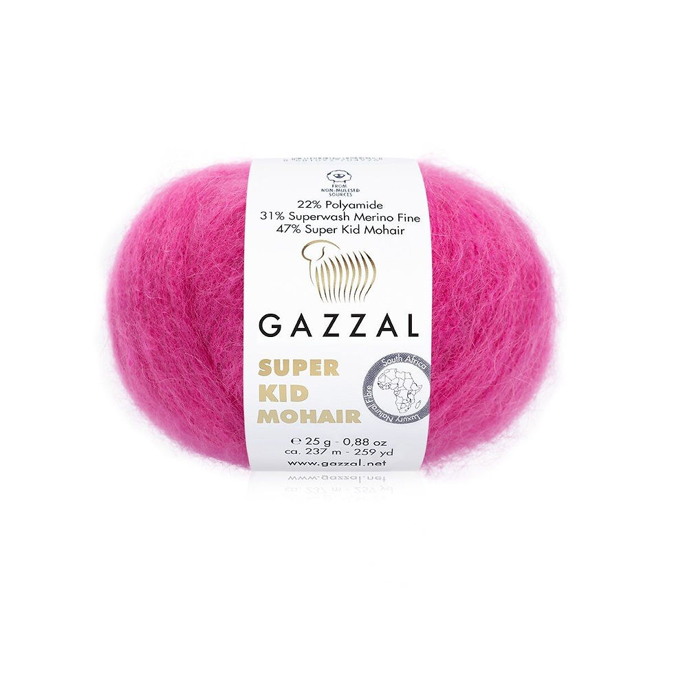 Пряжа Gazzal Super Kid Mohair 64421