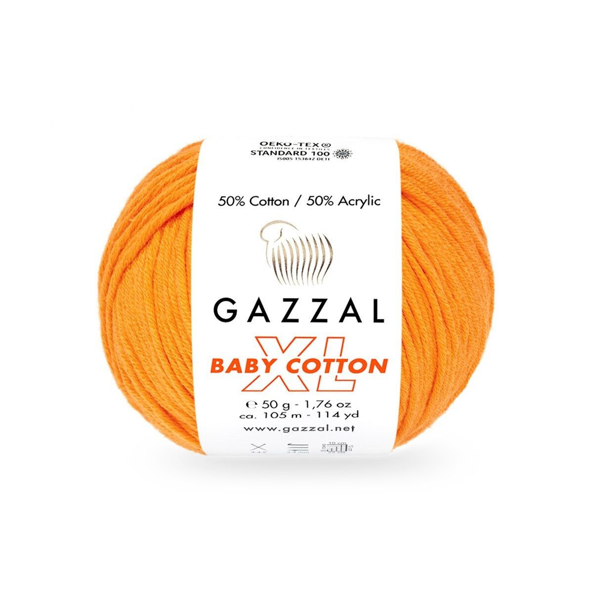Пряжа Gazzal Baby Cotton XL 3416