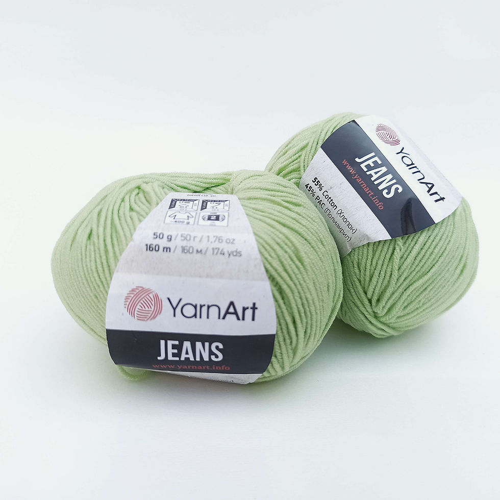 Пряжа Yarnart Jeans 11 Ніжна м'ята (Ярнарт Джинс)