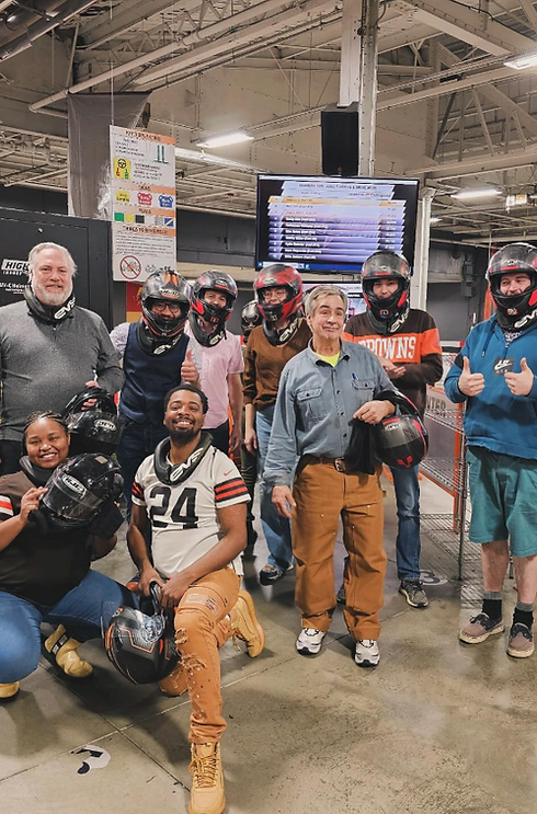The BT Team enjoying a fun day at High Voltage Indoor Karting