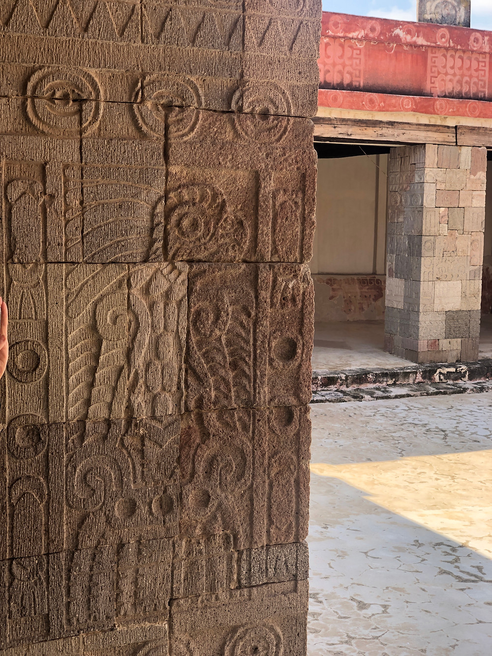 Teotihuacan temple bas relief