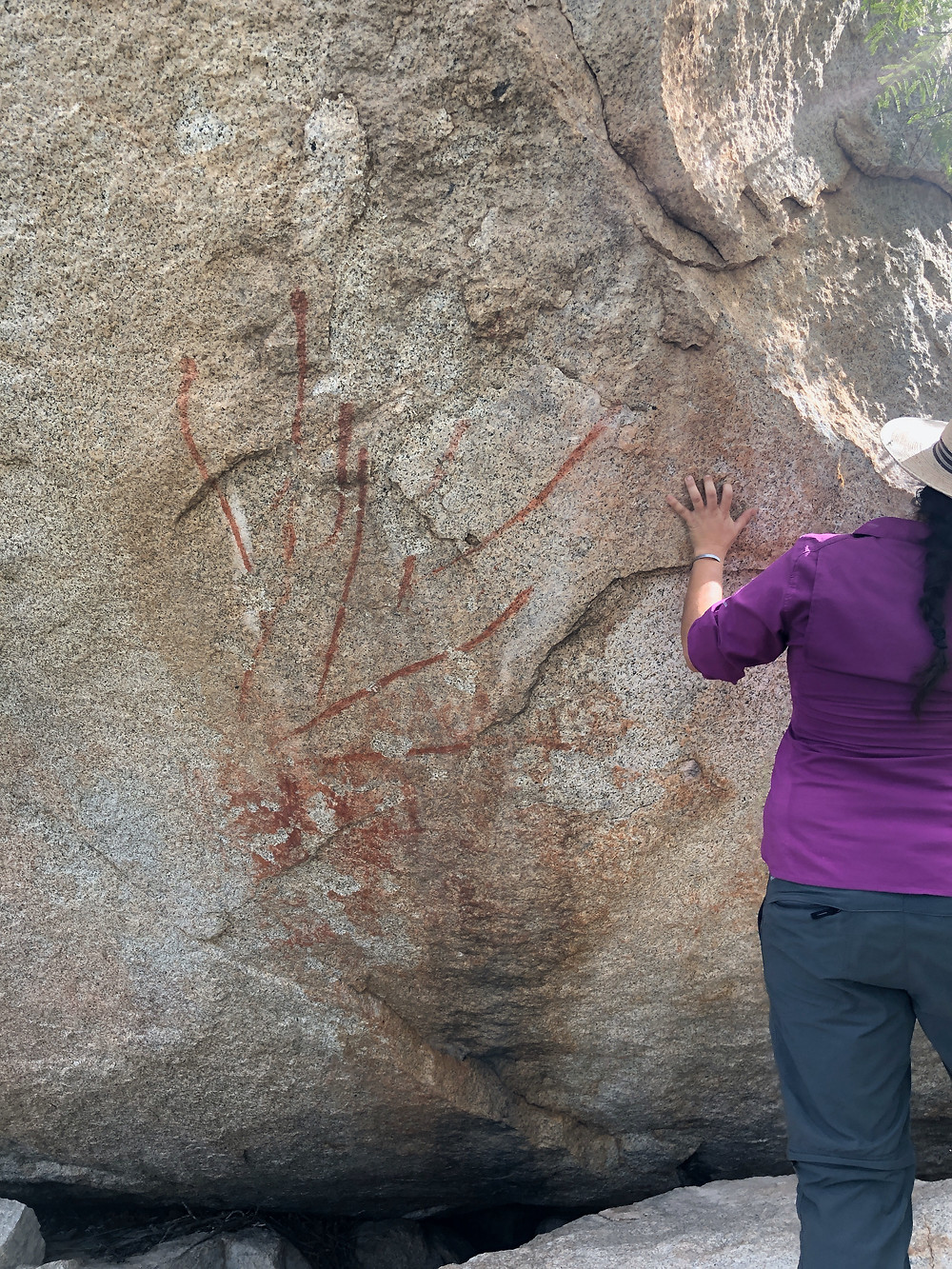 Pericúes or Guaycura snakes rock art