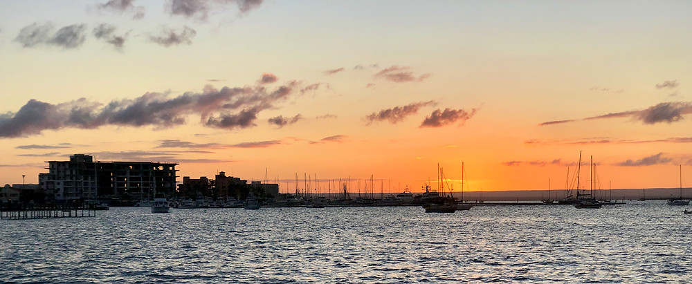 Sunset from the malecón, La Paz
