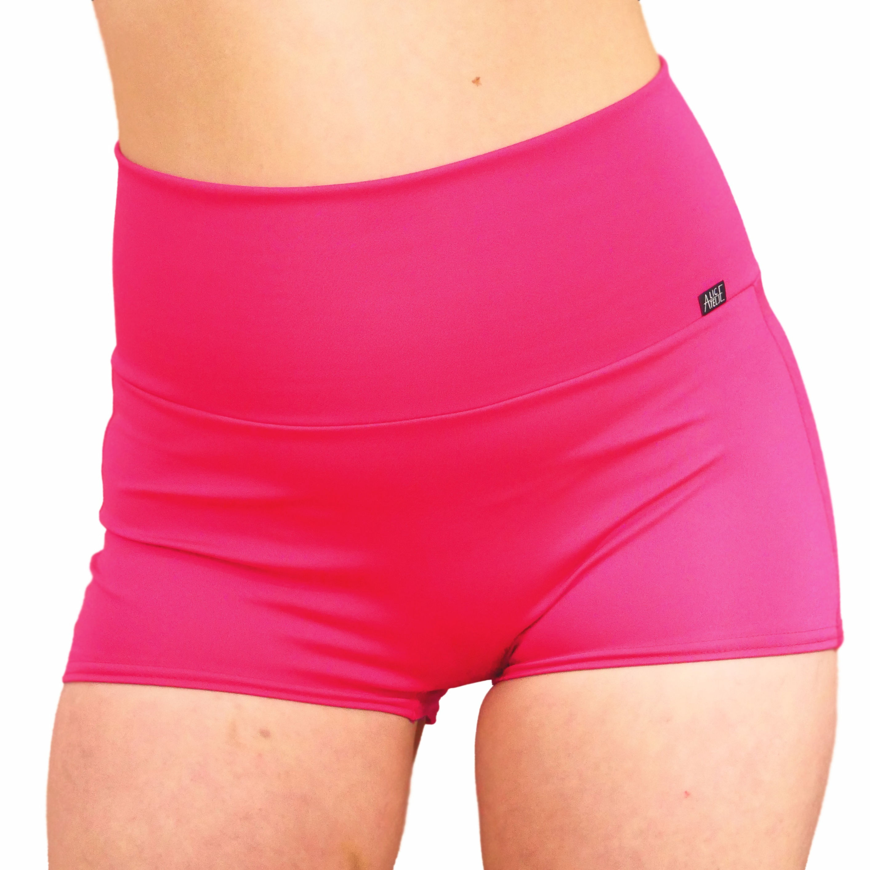 Hotpants - Hög midja, rosa