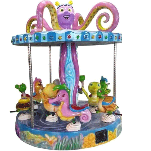 9-Seat-Mini-Carousel-Ride-With-Colorful-Sea-Horses