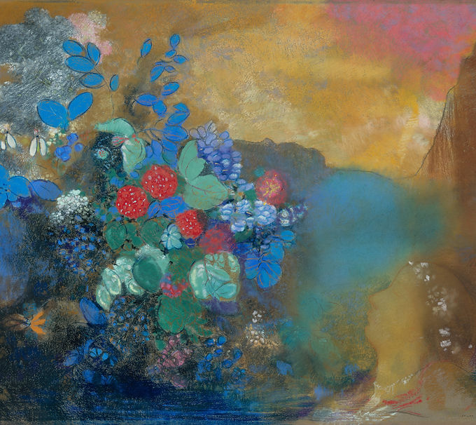 Ophelia Among the Flowers, Odilon Redon