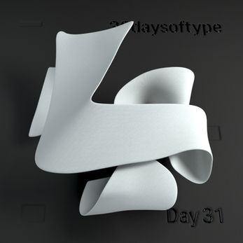 3d lettering with the number that got me featured on the 36 days of type Instagram page