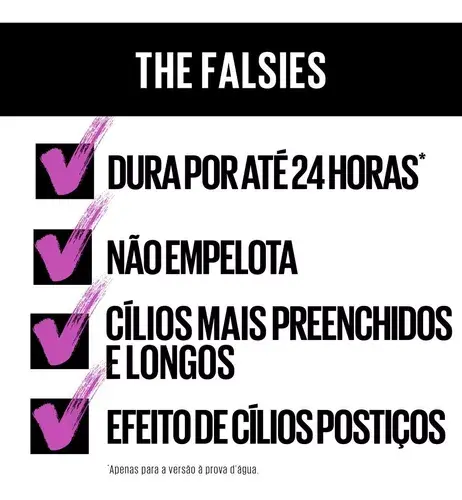 Miniatura: Máscara De Cílios Maybelline The Falsies Lavável Preto
