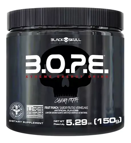 Black Skull Caveira Preta Series B.O.P.E  pote 150g