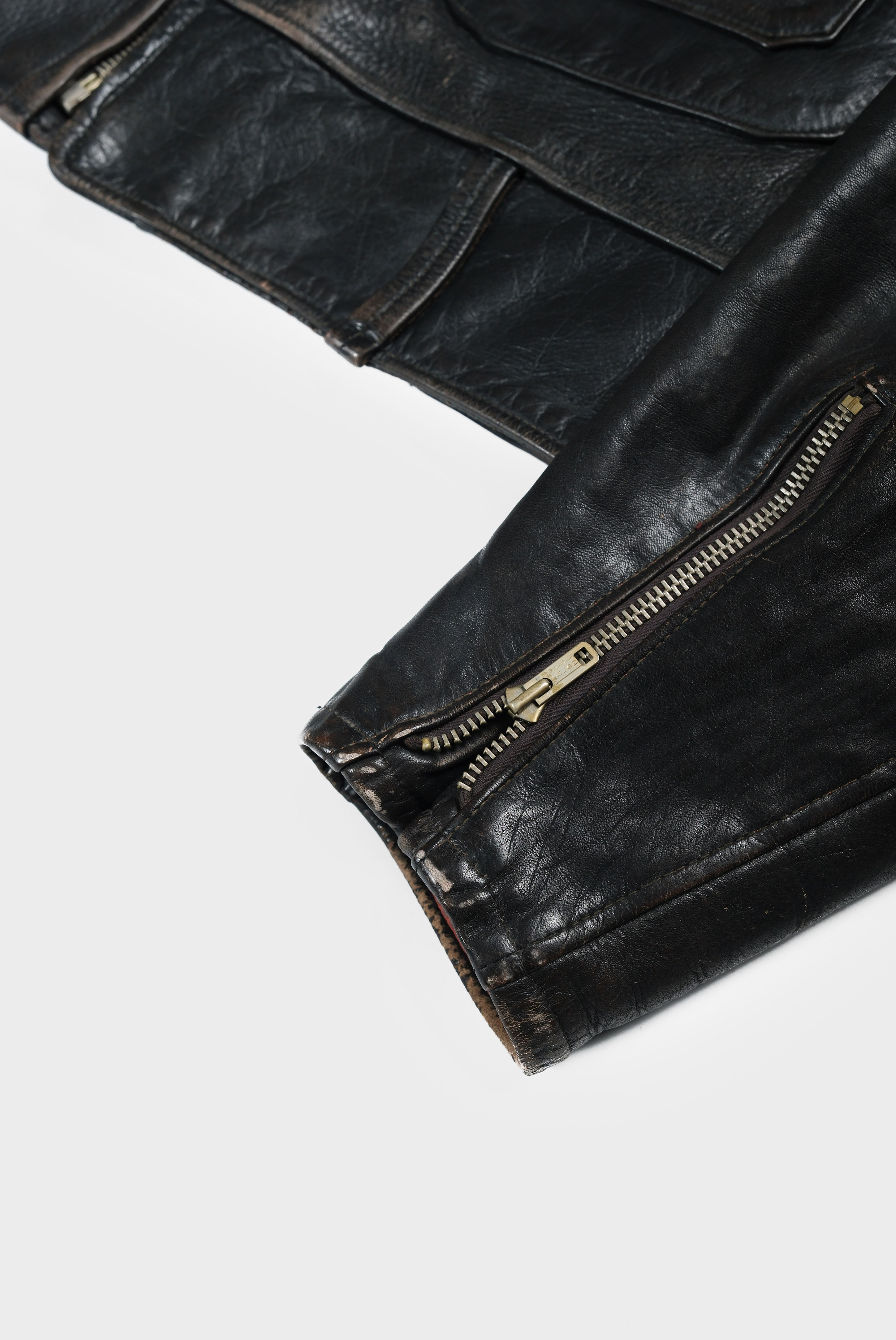 Black Vintage Leather Jacket