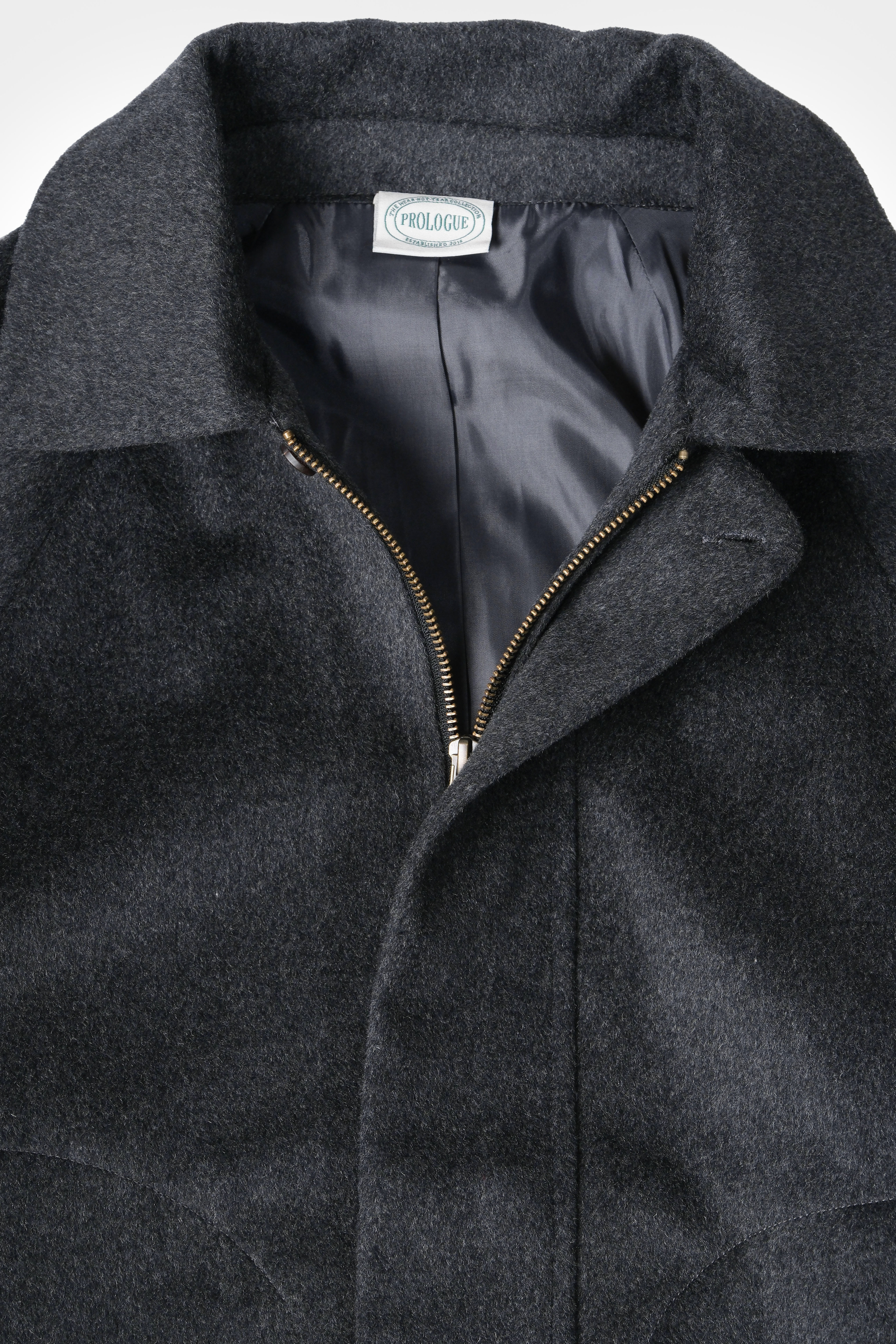 Dark Grey Flannel Blouson
