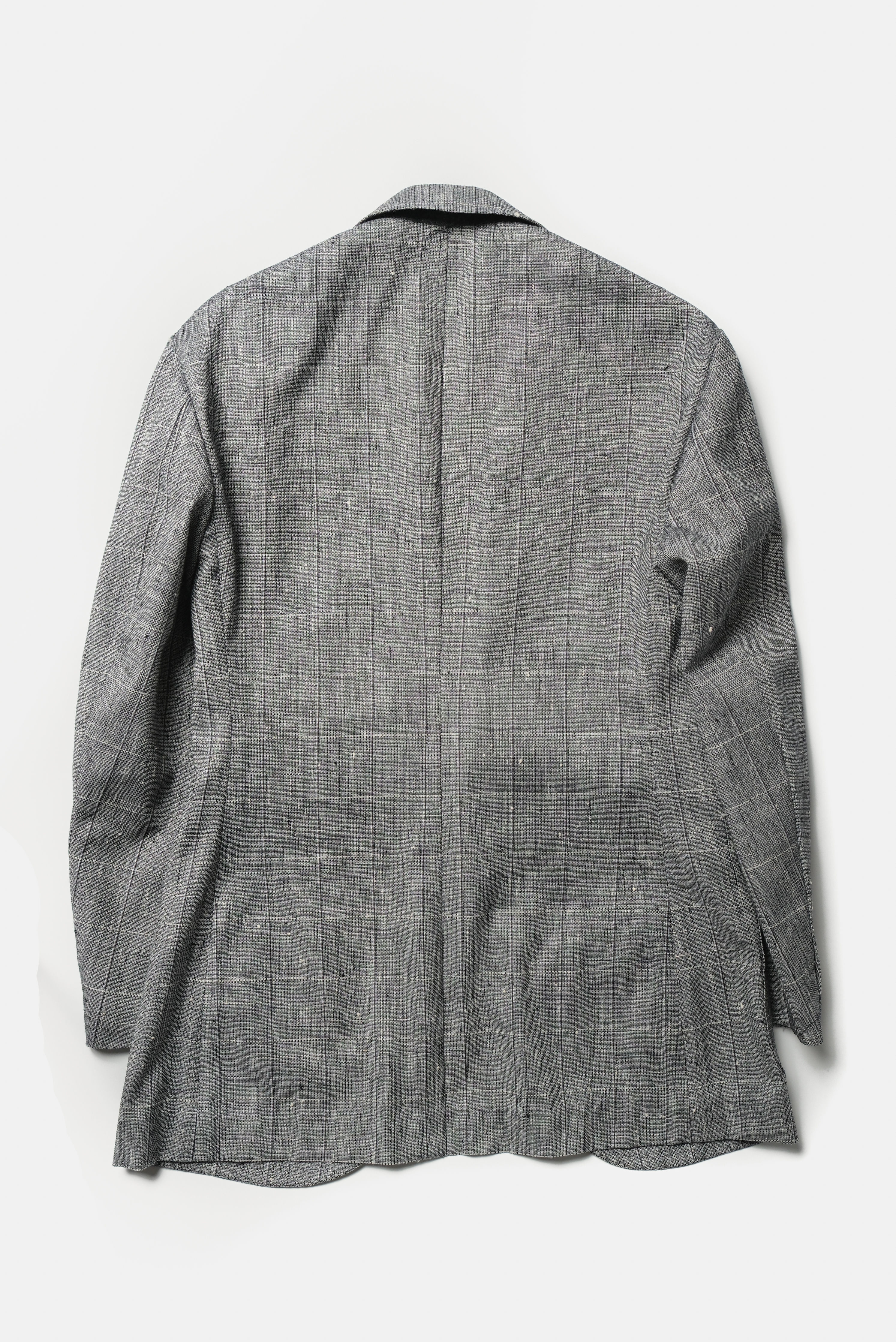 Grey Check Single Breasted Jacket