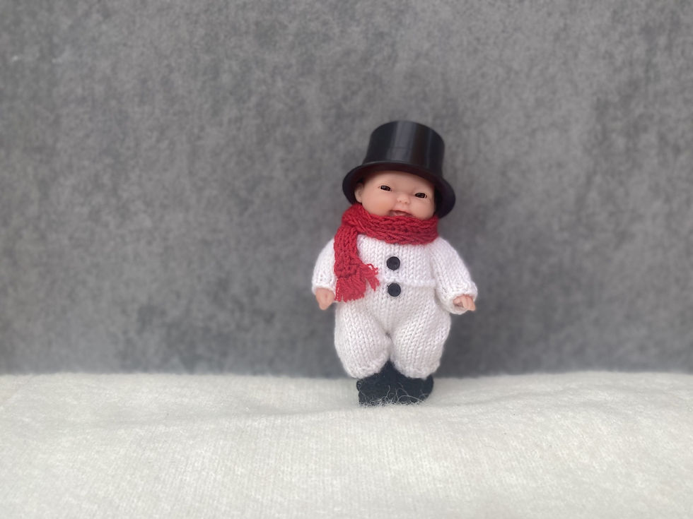 Thumbnail: Klessett- Snømann med skjerf og hatt