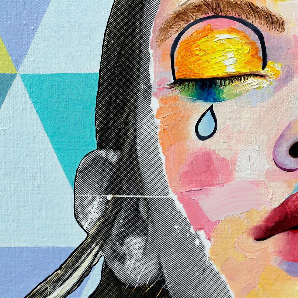 AUTHORIZED, to, work, in, the, USA, print press, brooklyn, am debrincat, debrincat, art show, free, nyc, painter, multimedia, events this week, weekend, new york, art, fine art, gallery, galleries, artist, female artists, paint, risograph, howl magazine, new york, crying, clown, woman, colors