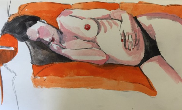 lily jane brown, painter, oil paint, painting, howl magazine, interview, artist feature, nude, human nude, women, feminism, american art