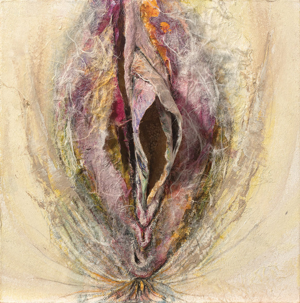 Jacqueline Secor, Painting Vulvae, vagina, vulva, body dysmorphia, diversity of nature, feminism, art show, interview, feature, howl magazine, new york, nyc, biology, painting, sculpture, painter, woman, nature
