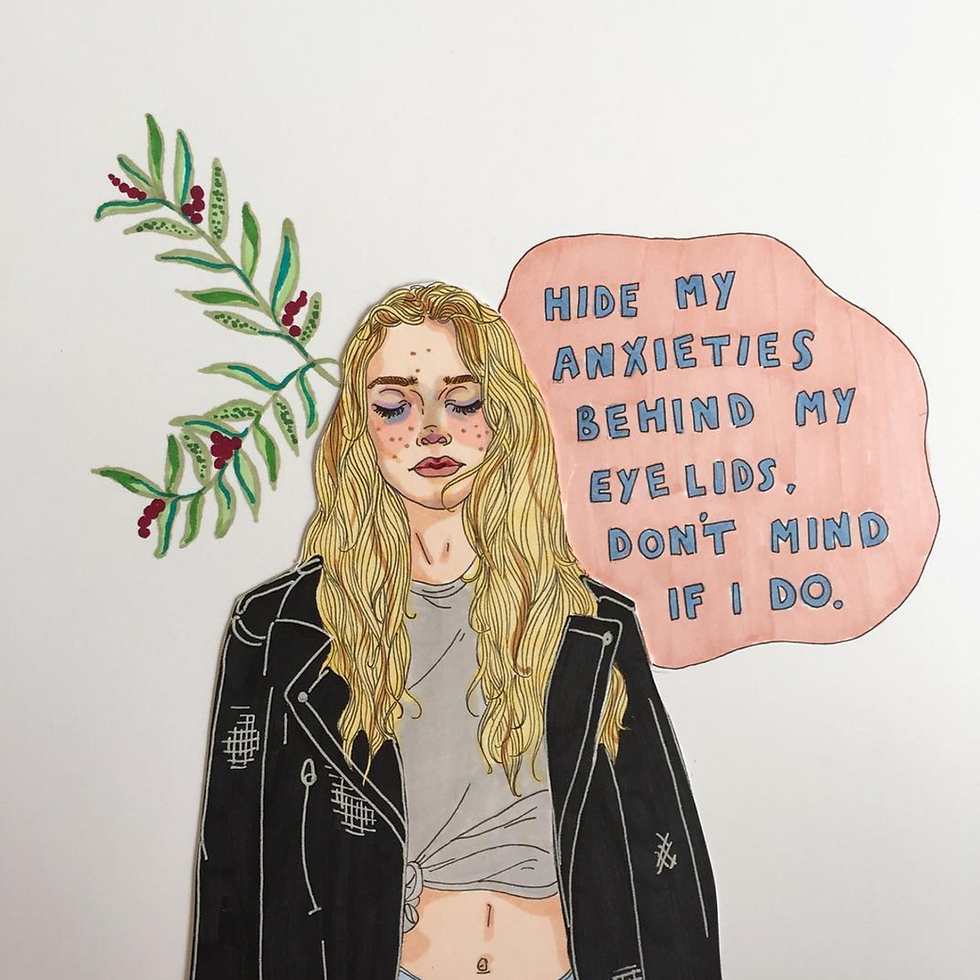 interview, artist feature, howl magazine, new york, illustrator, feminist, body positivity, woman, period, mental illness, montana kitching, australian artist