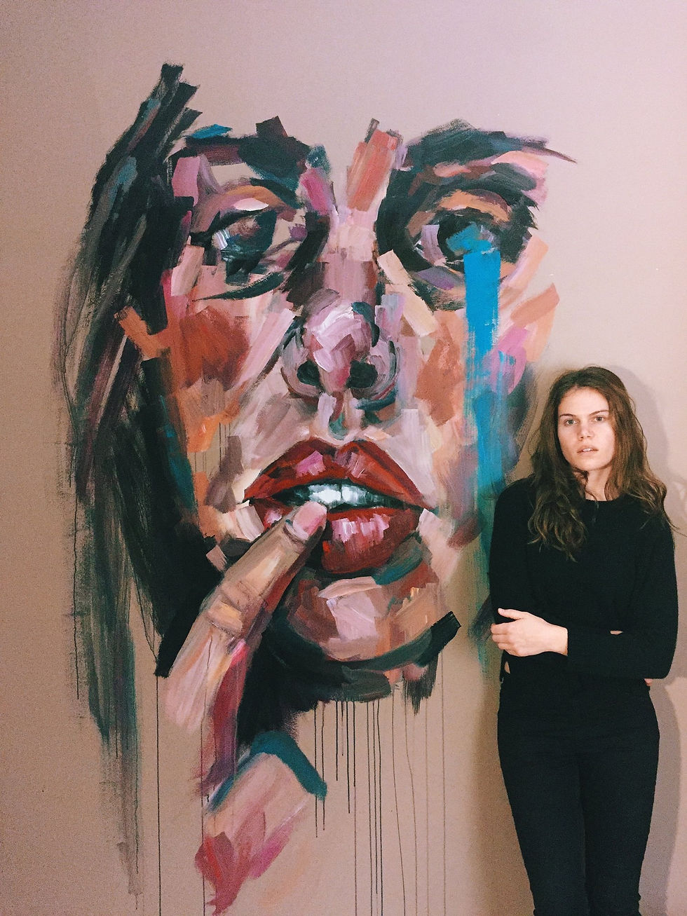 Sammy Kimura, Louisville, Kentucky, modern american art, art, artist, oil, acrylic, expressionist, modern, painting, women, female form, gay, lgbtq, Howl Magazine, Artist Feature, Interview, love, heartbreak, lust, sex, erotic art,