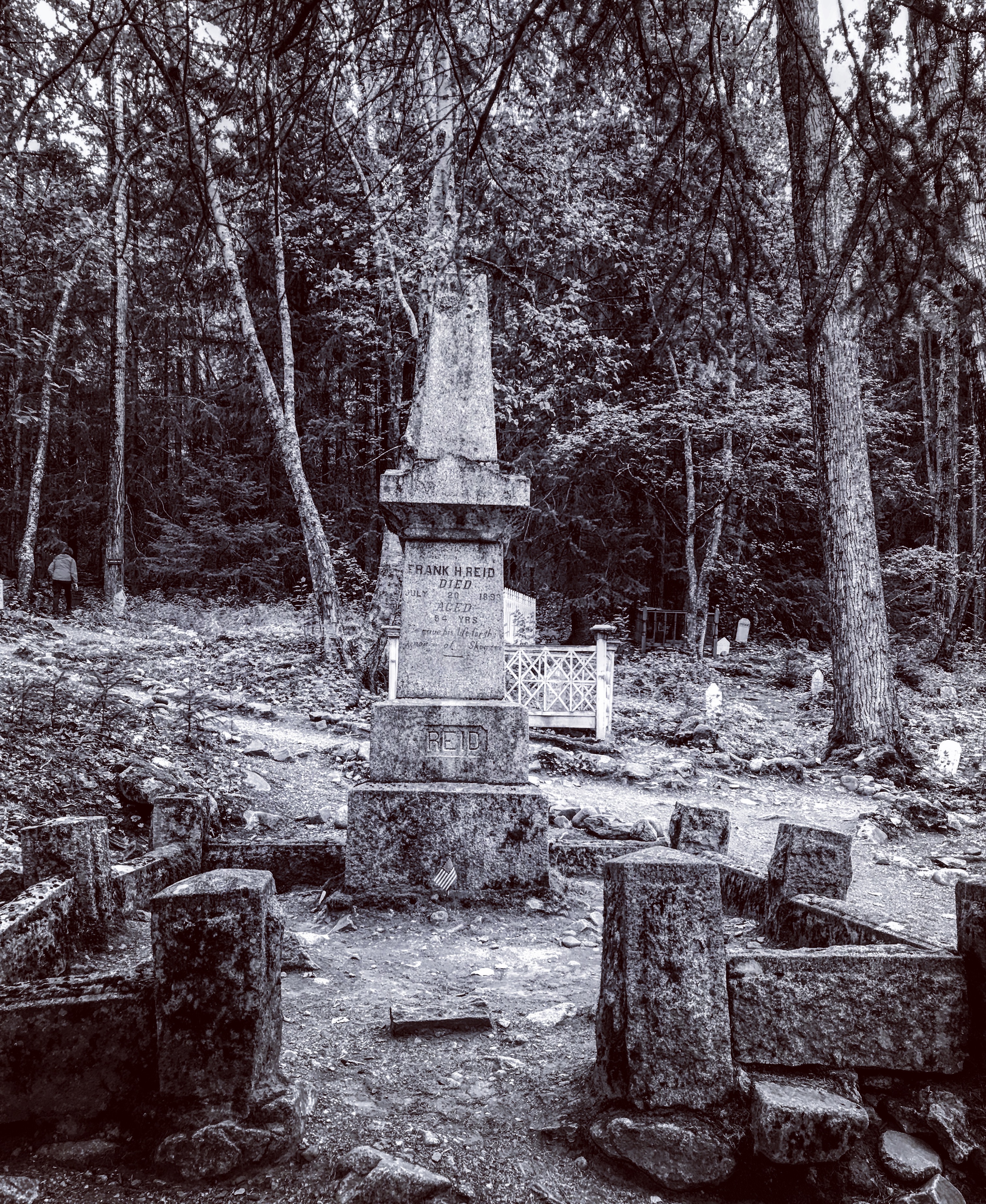 Frank Reid's grave