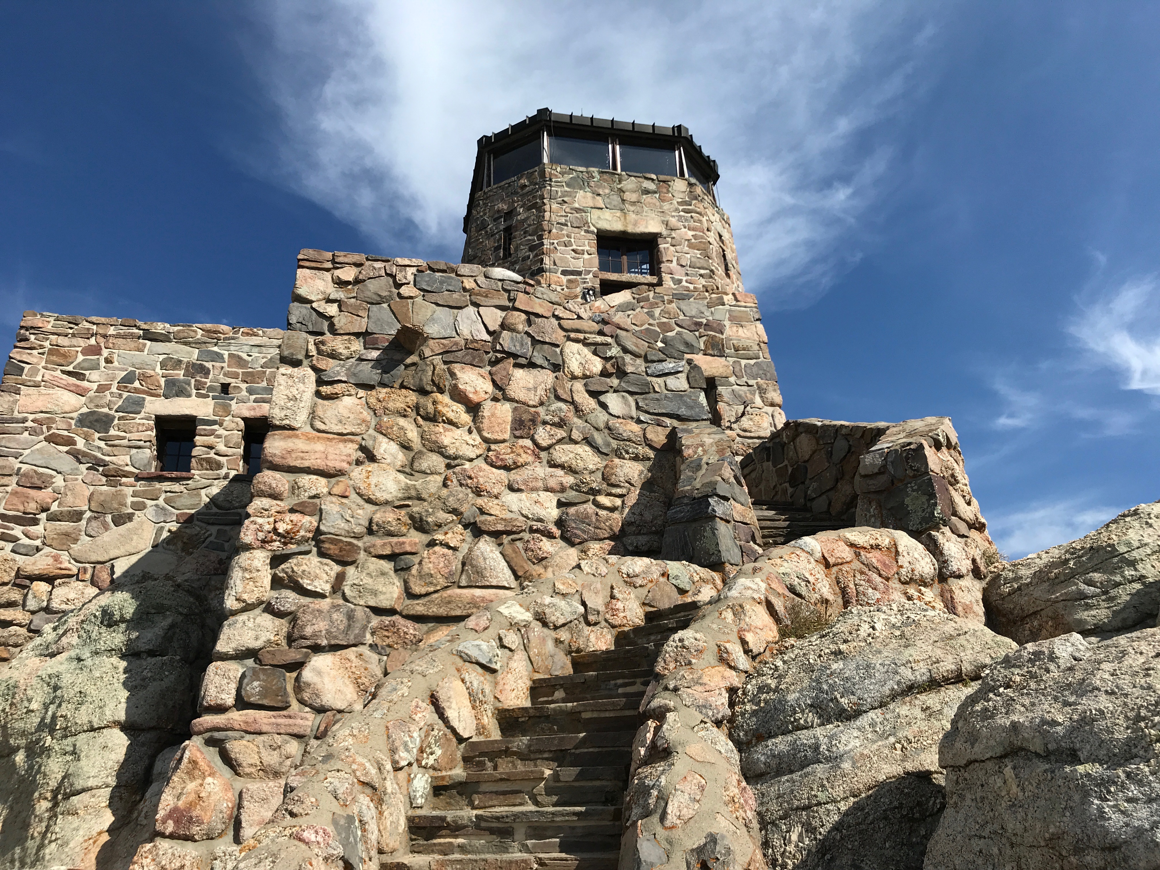Stone lookout tower