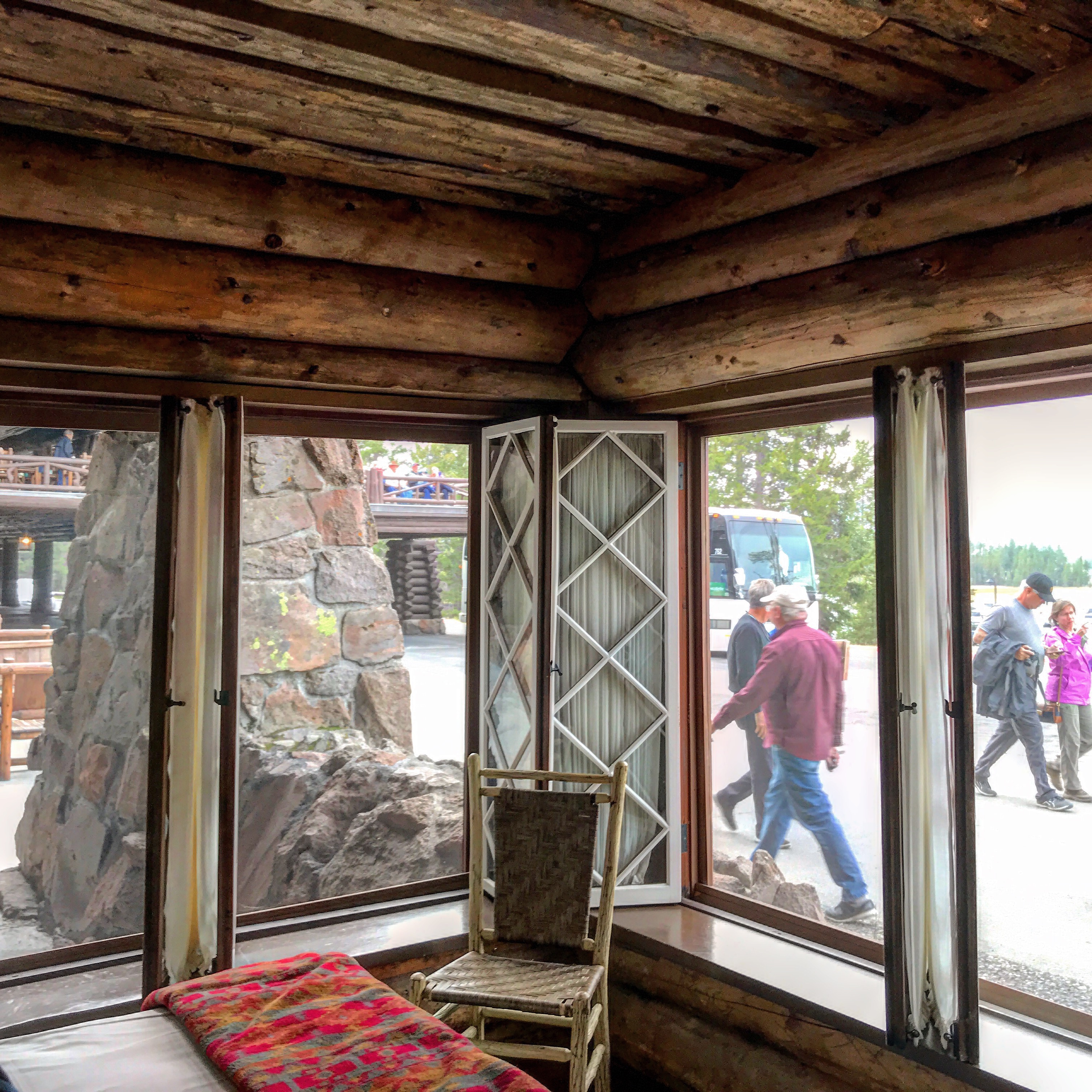 Our room at Old Faithful Inn