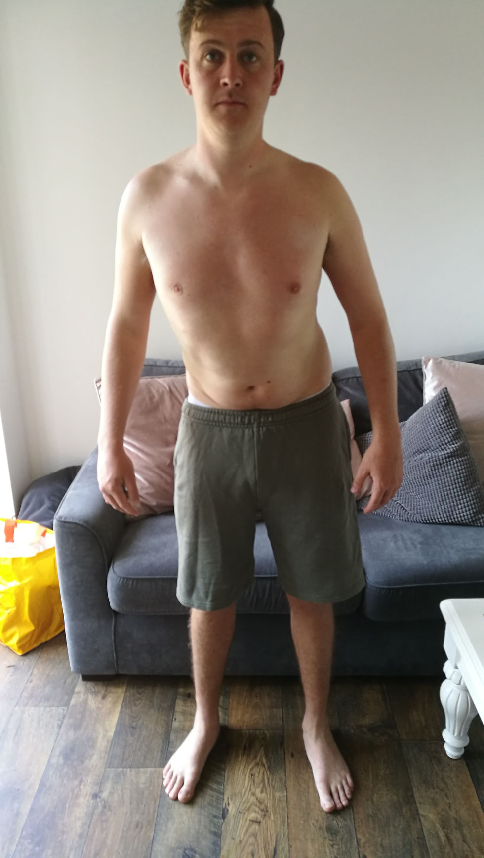 He could barely move