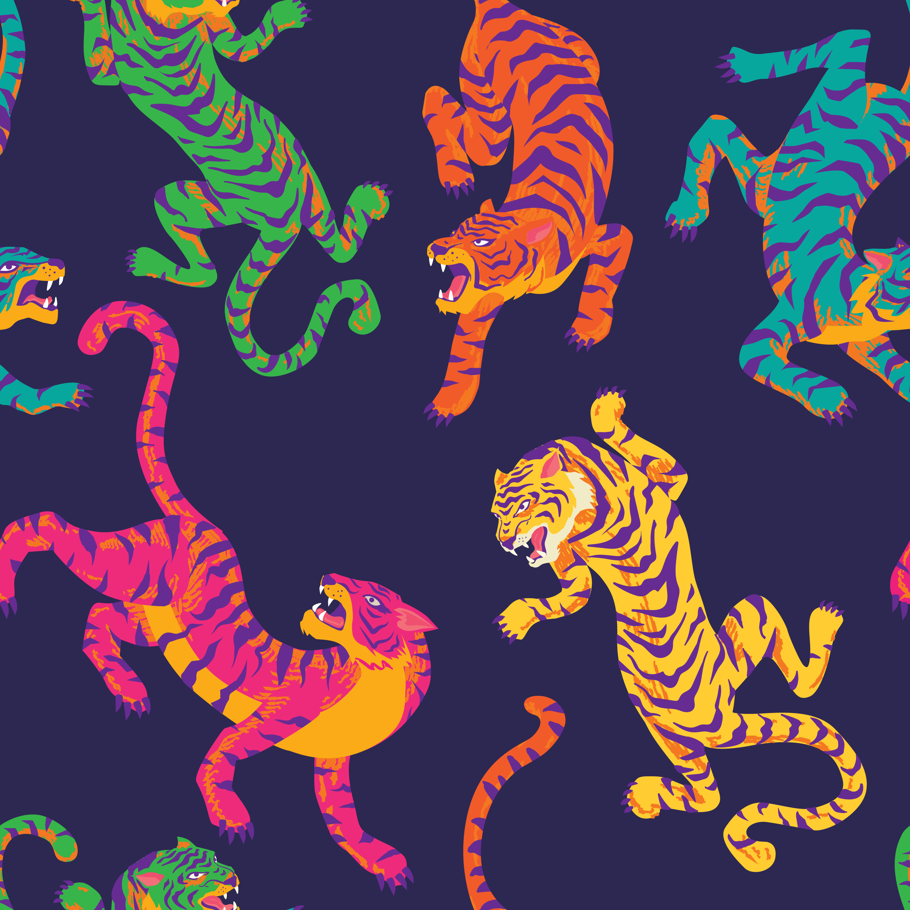 Animated Tigers