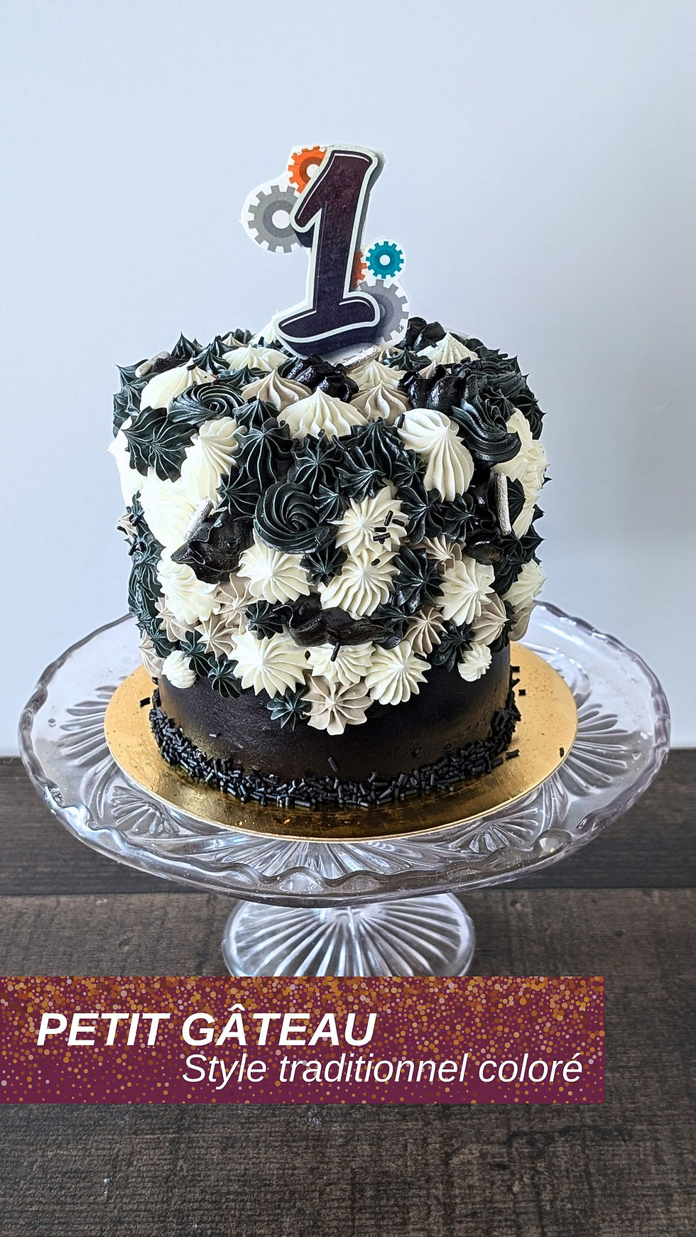 Miniature : smash cake - vanille et confettis