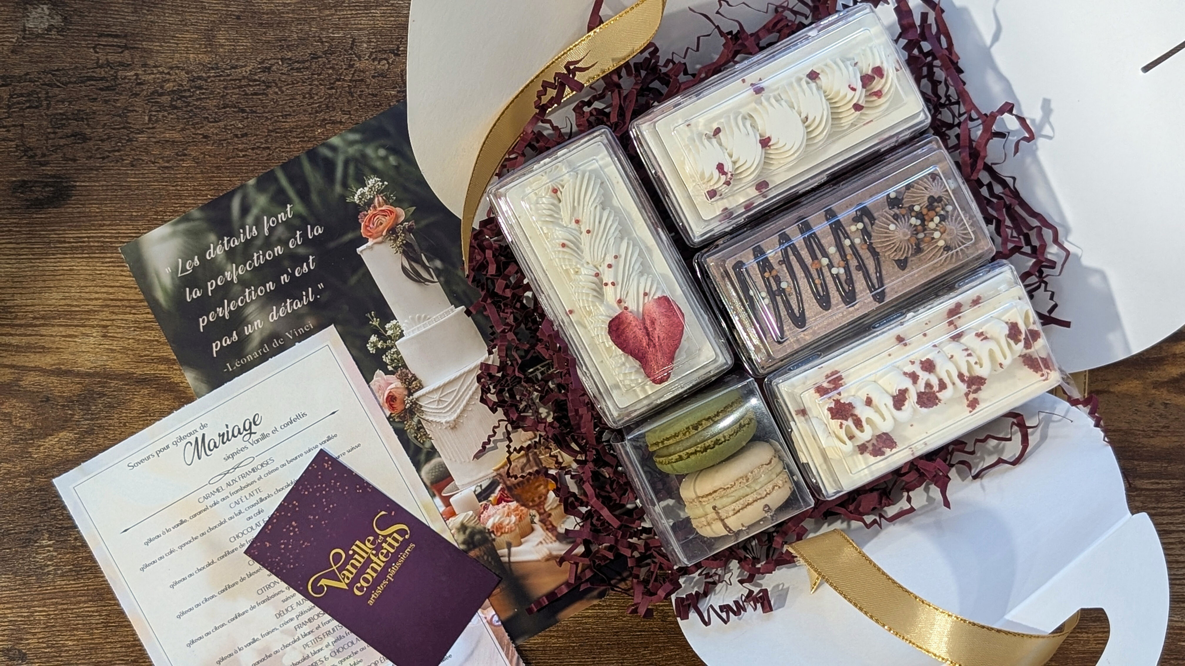 coffret dégustation - vanille et confettis