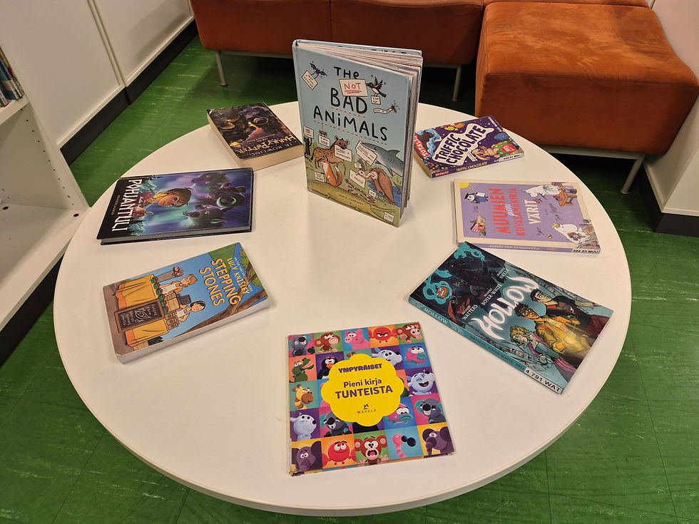 One version - the books were going off the table while I was still assembling...!