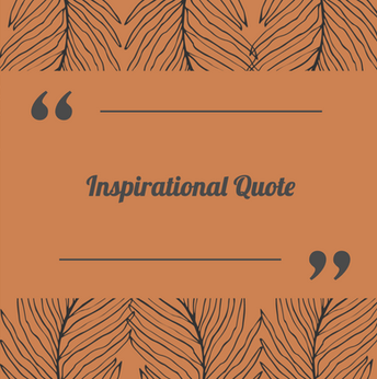 Orange inspirational quote template for Fall and Thanksgiving