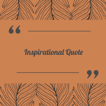 Orange inspirational quote template for Fall and Thanksgiving