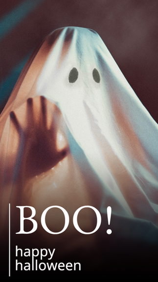 Halloween ghost story template for Instagram stories or Facebook stories