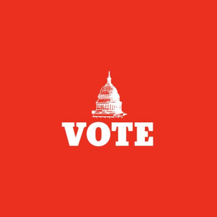 register to vote post template for social media