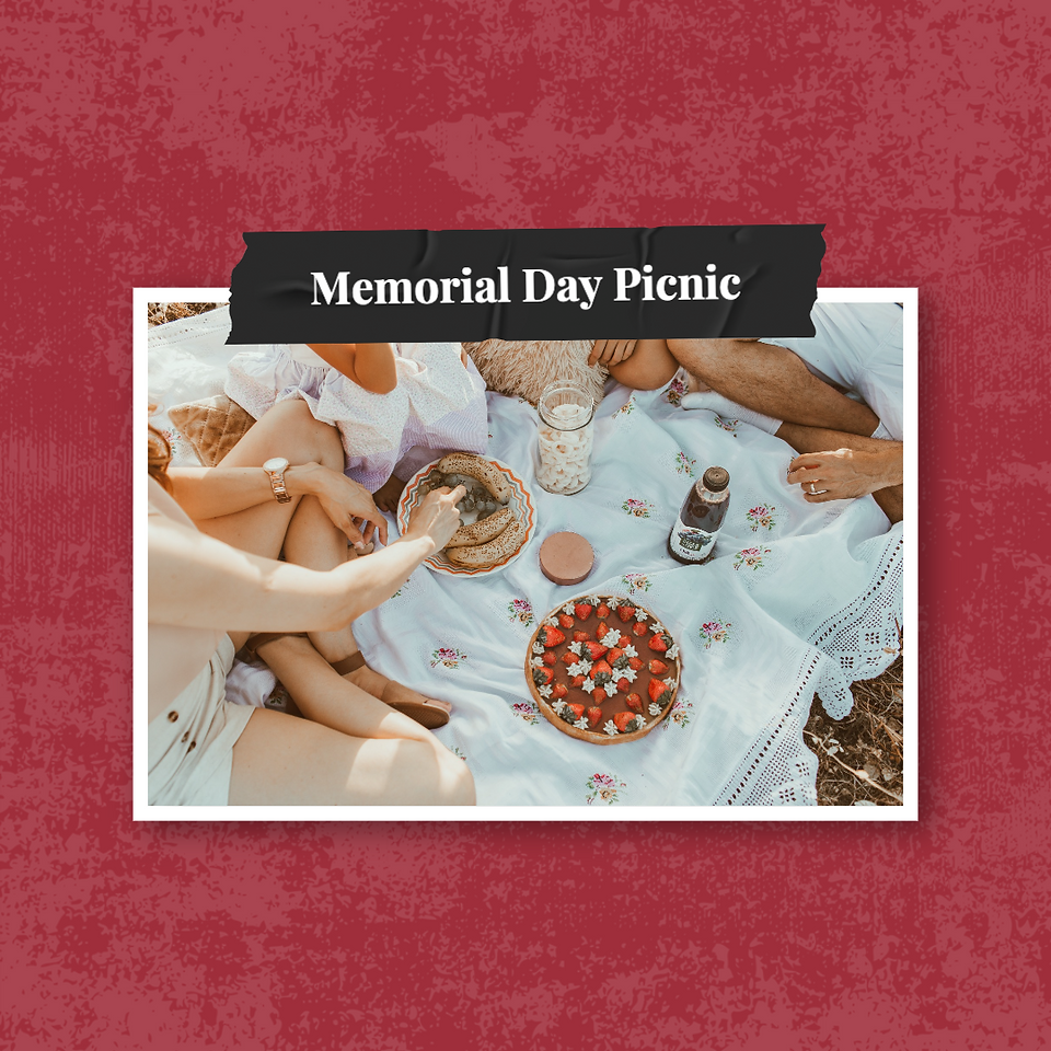 Memorial Day picnic social media post template