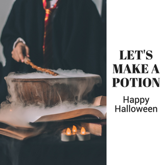 Let's make a potion Happy Halloween social media post template